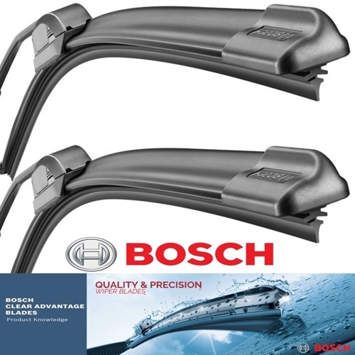 2 Genuine Bosch Clear Advantage Wiper Blades 1981-1989 Lincoln Town Car Set