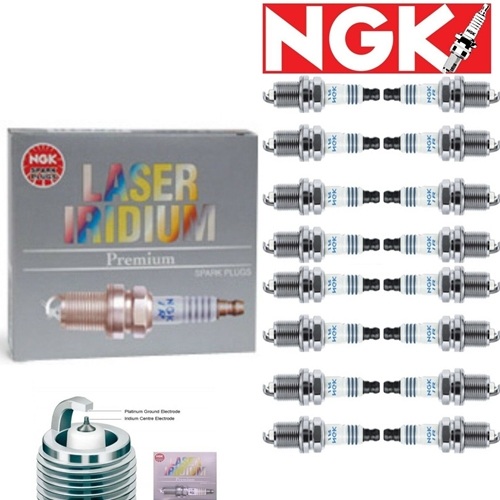 16 - NGK Laser Iridium Plug Spark Plugs 2001-2002 Mercedes-Benz CLK55 AMG 5.5L