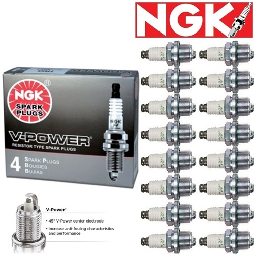 16 - NGK V-Power Plug Spark Plugs 2003-2008 Dodge Ram 2500 5.7L V8