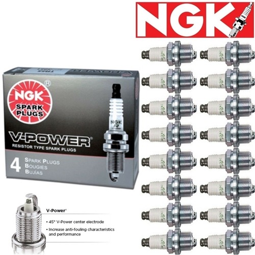 16 - NGK V-Power Plug Spark Plugs 2005-2008 Chrysler 300 5.7L V8 Kit Set Tune