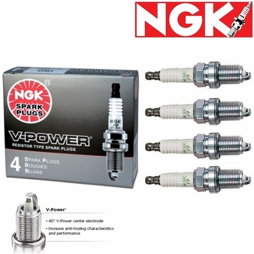 4 - NGK V-Power Plug Spark Plugs 1997-2000 Toyota RAV4 2.0L L4 Kit Set Tune Up