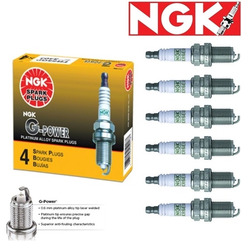 6 - NGK G-Power Plug Spark Plugs 2001-2006 BMW 325i 2.5L L6 Kit Set Tune Up