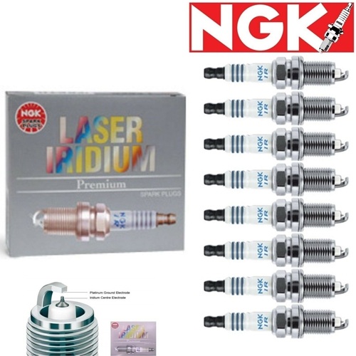 8 - NGK Laser Iridium Plug Spark Plugs 1998-2000 Lexus GS400 4.0L V8 Kit Set