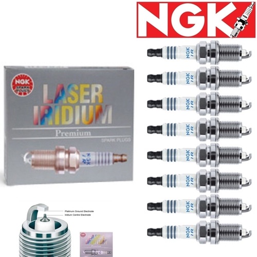 8 - NGK Laser Iridium Plug Spark Plugs 2002-2006 Chevrolet Avalanche 1500 5.3L