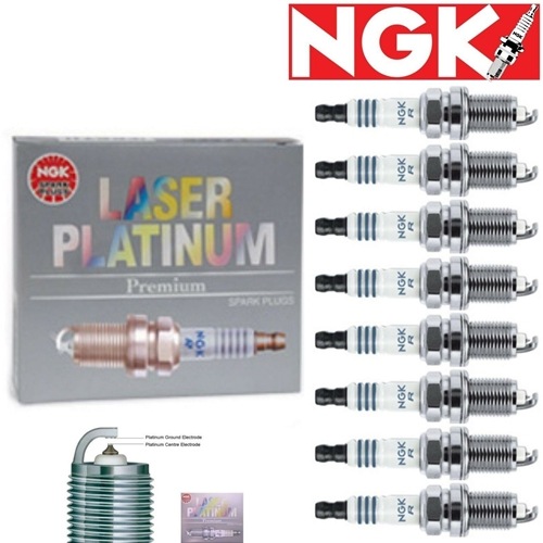 8 - NGK Laser Platinum Plug Spark Plugs 2000-2006 BMW X5 4.4L V8 Kit Set Tune