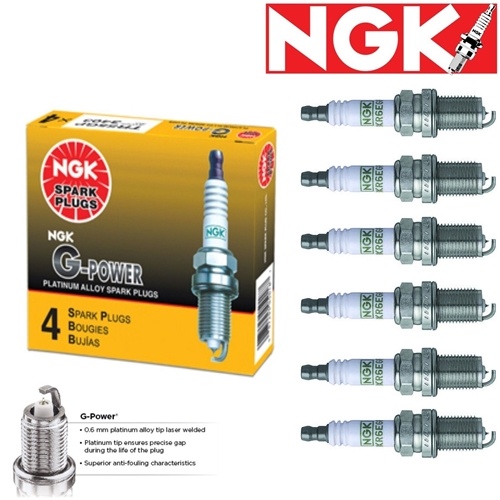 6 pcs NGK G-Power Plug Spark Plugs for 1993-2005 Lexus GS300 3.0L L6 Kit Set