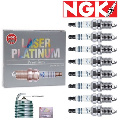8 pcs NGK Laser Platinum Plug Spark Plugs 2001-2002 Chevrolet Express 3500 8.1L