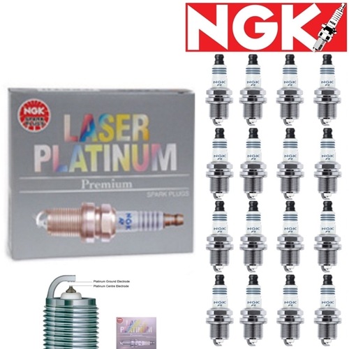 16 pcs NGK Laser Platinum Plug Spark Plugs 2007-2008 Chrysler Aspen 5.7L V8 Kit