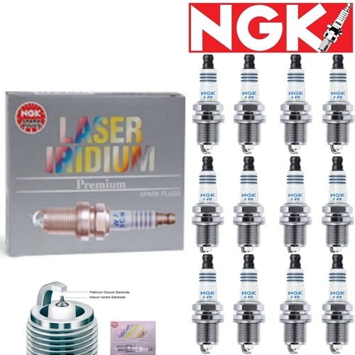 12 pcs NGK Iridium IX Plug Spark Plugs 1998-2001 BMW 750iL M73N 5.4L V12 Kit Set