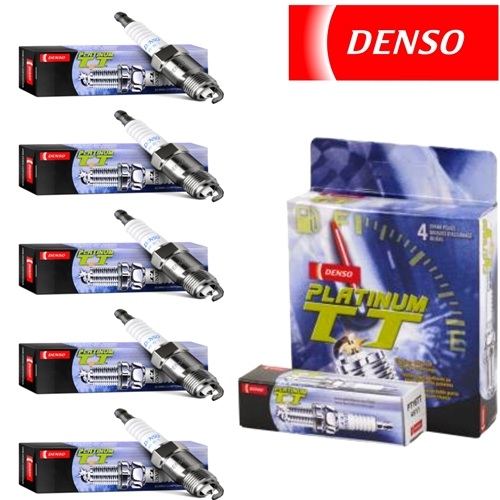 5 pc Denso Platinum TT Spark Plugs for Volvo XC70 2.5L L5 2003-2007 Tune Up