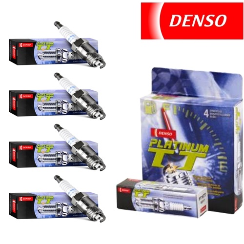 4 pcs Denso Platinum TT Spark Plugs for 2000-2006 Nissan Sentra 1.8L 2.5L L4