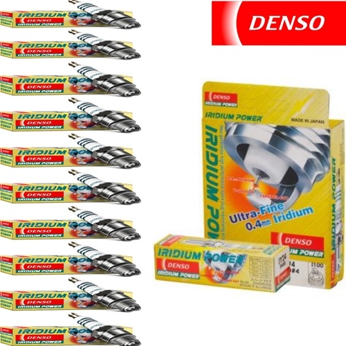 10 pc Denso Iridium Power Spark Plugs 2003 for Ford E-550 Super Duty 6.8L V10