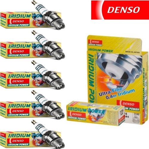 5 - Denso Iridium Power Spark Plugs 2003-2007 Volvo -C70 2.5L L5 Kit Set