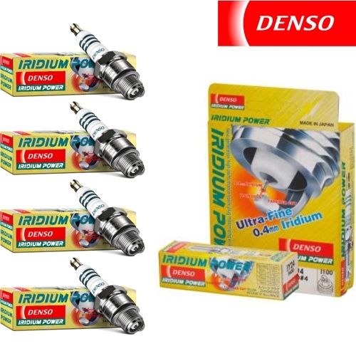 4 - Denso Iridium Power Spark Plugs for 2006-2011 Kia Rio5 1.6L L4 Kit Set