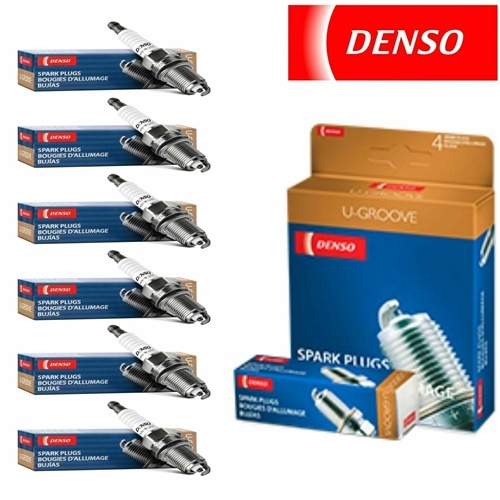 6 X Denso Standard U-Groove Spark Plugs for Plymouth Valiant 3.7L L6 1975
