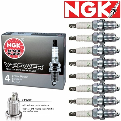 8 X NGK V-Power Plug Spark Plugs for 2003-2009 Lexus GX470 4.7L V8 Kit Set